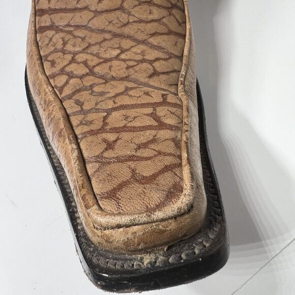 Joma Mens MEX 26 1/2 US 9 Two Tone Leather & Suede Western Cowboy Boots Brown - Picture 16 of 16